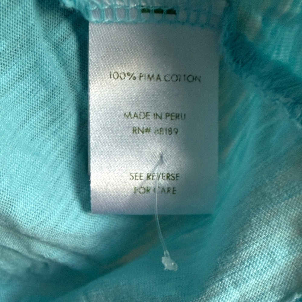 Lilly Pulitzer Turquoise Ruffled Blouse - Picture 3 of 6
